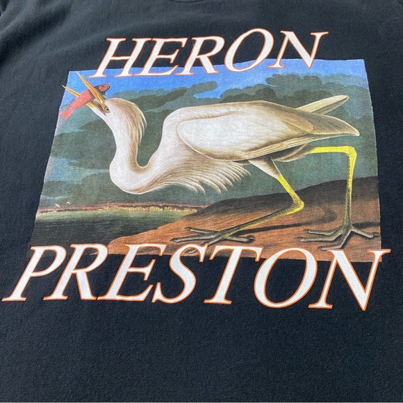 Heron Preston Black Crewneck Sweatshirt Size Small - Picture 2 of 12